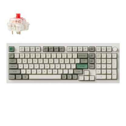 Picture of Keychron Q5M-P1 QMK/VIA Wireless Custom Keyboard - Shell White