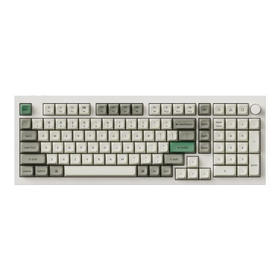 Picture of Keychron Q5M-P1 QMK/VIA Wireless Custom Keyboard - Shell White