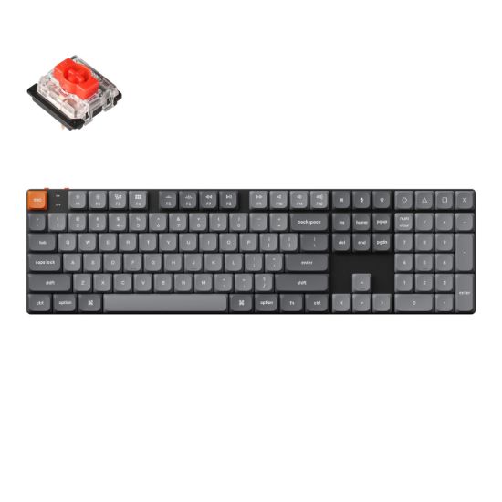 Picture of Keychron K5 Max QMK/VIA Full-sized Wireless Custom Mechanical Keyboard | RED Switches