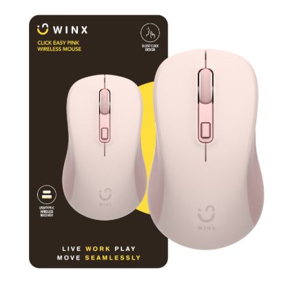 Picture of WINX CLICK Easy 1600DPI 2.4GHz Wireless Mouse - Pink