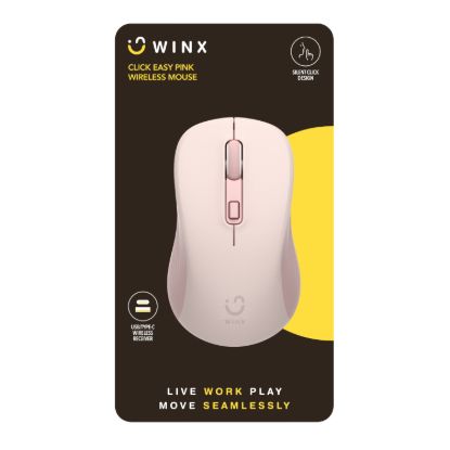Picture of WINX CLICK Easy 1600DPI 2.4GHz Wireless Mouse - Pink