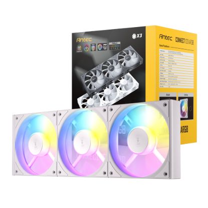 Picture of Antec Connect 120 ARGB PWM Fan 3 Pack - White