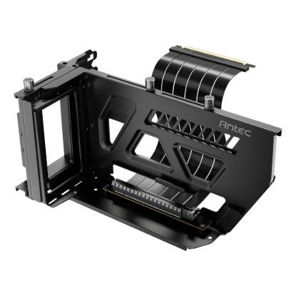 Picture of Antec SHIFT Vertical GPU Bracket with PCIe 4.0 Riser Cable – Black