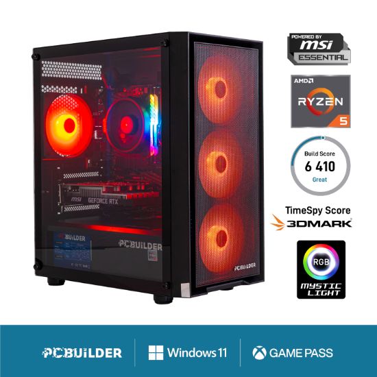 Picture of PCBuilder Ryzen 5 5500 SCOUT Windows 11 Gaming PC