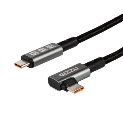 Picture of Gizzu 100W 10Gbps Type-C Angled 1m Cable