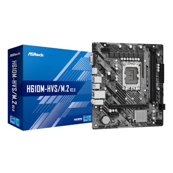 Picture of ASRock H610M-HVS/M.2 R2.0 Intel LGA 1700 m-ATX Motherboard