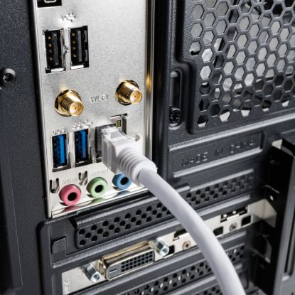 Picture of Gizzu Cat6 UTP Fly Lead Ethernet Network Cable 5m – White