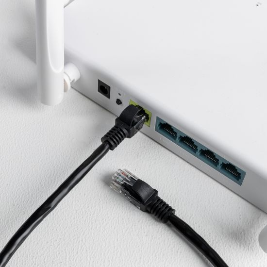 Picture of Gizzu Cat6 UTP Fly Lead Ethernet Network Cable 1m – Black