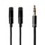 Picture of Gizzu 3-Pole Audio Splitter Cable - Black