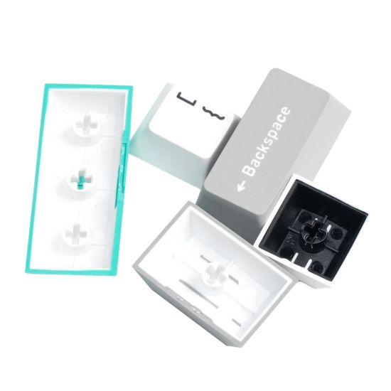 Picture of Keychron Cherry Profile Double Shot PBT Full Keycap Set - Grey/White/Mint