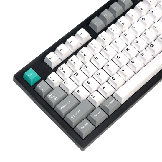 Picture of Keychron Cherry Profile Double Shot PBT Full Keycap Set - Grey/White/Mint