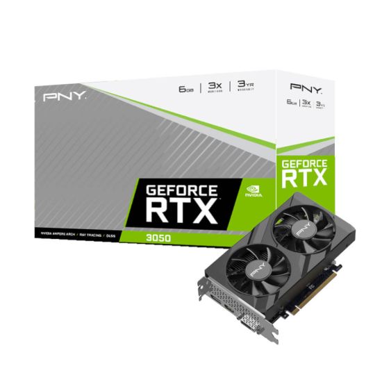 Picture of PNY GeForce RTX 3050 Verto Dual Fan 6G GDDR6 96-BIT Graphics Card