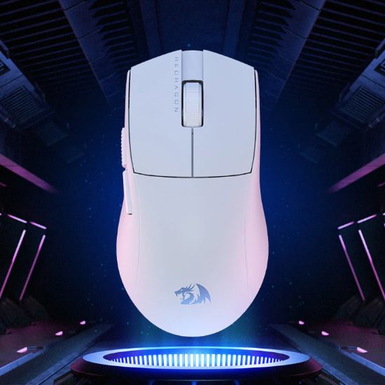 Picture of Redragon M916 PRO 1K 3-Mode Wireless Gaming Mouse – White