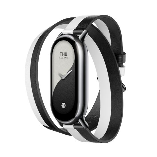 Picture of Xiaomi Smart Band 8 Double Wrap Strap - Black and white