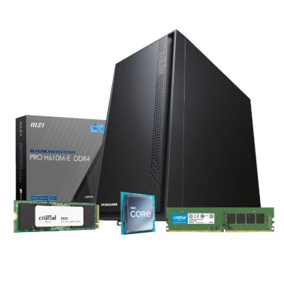 Picture of PCBuilder Intel i5-12400 OFFICE MASTER Core Windows 11 Pro Desktop PC