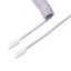 Picture of Keychron Coiled Aviator Cable - Light Purple/Straight