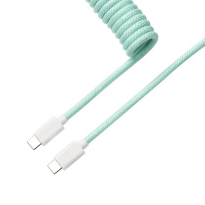 Picture of Keychron Coiled Aviator Cable - Mint/Straight