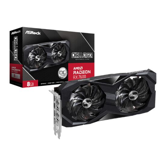 Picture of ASRock Radeon RX7600 Challenger 8G OC GDDR6 128-BIT Graphics Card