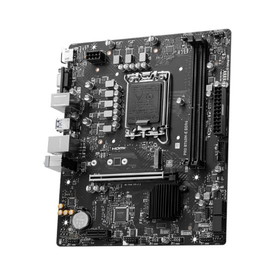 Picture of MSI PRO B760M-E DDR4 Intel LGA1700 mATX Motherboard