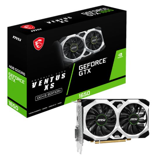 Picture of MSI Nvidia GeForce GTX 1650 D6 VENTUS XS OCV3 4GB GDDR6 128-BIT Graphics Card