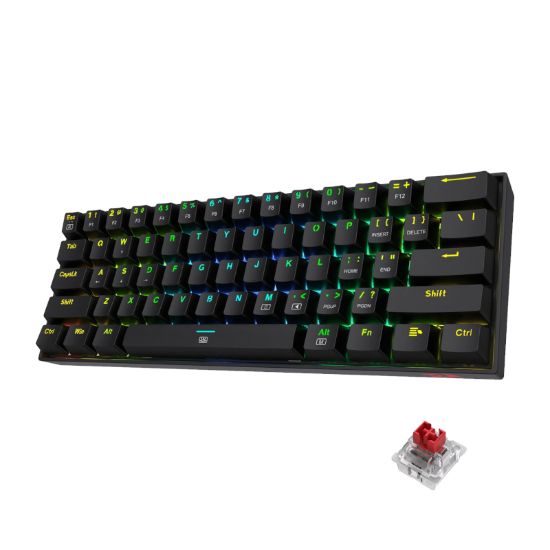 Picture of REDRAGON DRAGONBORN Wired Mechanical Keyboard RGB 67Key Design - Black