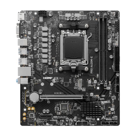 Picture of MSI A620M-E PRO AMD AM5 MATX Gaming Motherboard