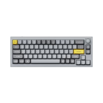 Picture of Keychron Q2 65% Red G Pro Switches Aluminium RGB Wired Keyboard - Grey