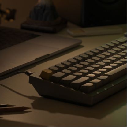 Picture of Keychron Q2 65% Red G Pro Switches Aluminium RGB Wired Keyboard - Grey