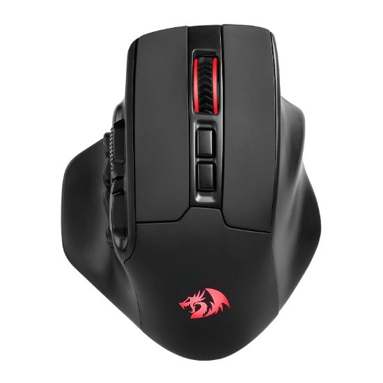 Picture of REDRAGON Aatrox Wireless 6200DP RGB MMO Gaming Mouse - Black