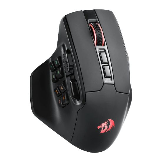 Picture of REDRAGON Aatrox Wireless 6200DP RGB MMO Gaming Mouse - Black