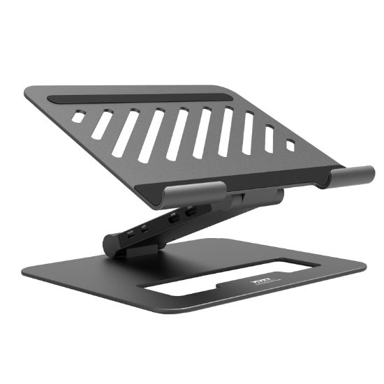 Picture of Port Connect Adjustable Stand + Dock Type-C to 1 x RJ45|2 x USB3.1 Gen1|2 x HDMI 4k@60Hz|1 x Type-C|PD85W|SDand Micro SD Reader