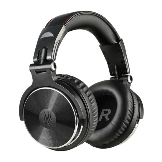 Picture of Oneodio Pro 10 Professional Wired Over Ear DJ and Studio Monitoring Headphones - BK