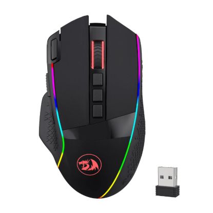 Picture of REDRAGON Enlightment 19000DPI RGB Wireless Gaming Mouse - Black