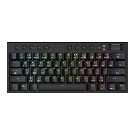 Picture of REDRAGON Horus Mini Pro 61Key Wireless Bluetooth Red Switch RGB Low Profile Gaming Mechanical Keyboard - Black