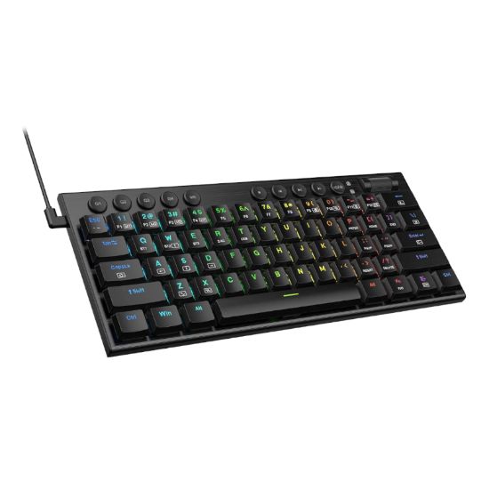 Picture of REDRAGON Horus Mini Pro 61Key Wireless Bluetooth Red Switch RGB Low Profile Gaming Mechanical Keyboard - Black