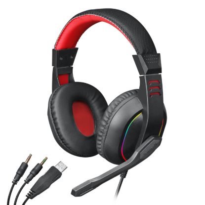 Picture of Redragon Over-Ear ARES Aux RGB Gaming Headset - Black