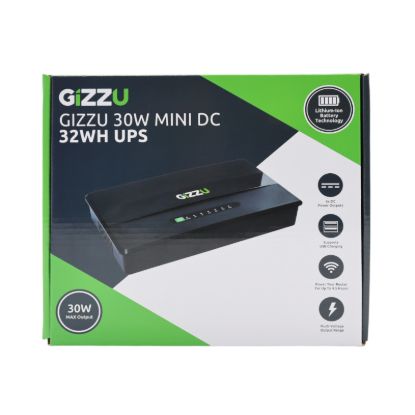 Picture of GIZZU 30W 32Wh 8800mAh Mini DC UPS Lithium - Black