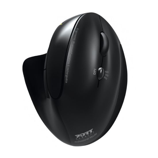 Picture of Port Connect Wireless Rechargeable Ergonoc Mouse Bluetooth- Black