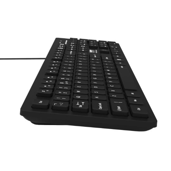 Picture of Port Connect Tough Office USB Keyboard - Black
