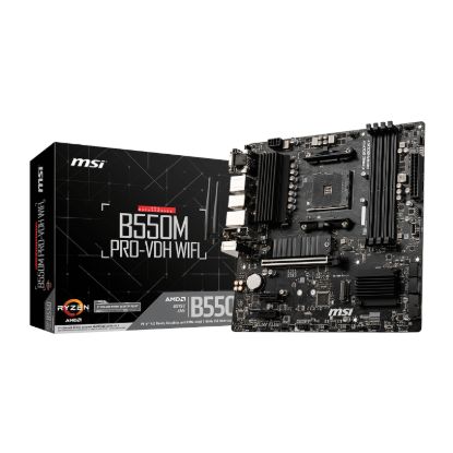 Picture of MSI B550M PRO-VDH WIFI AMD AM4 MATX Gaming Motherboard