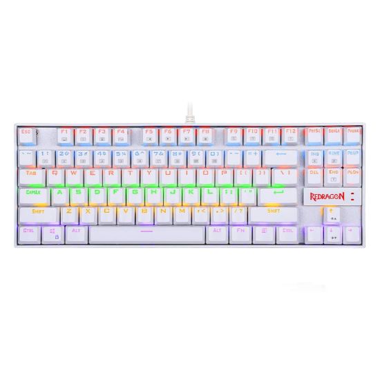 Picture of REDRAGON KUMARA Mechanical 87 Key|RGB Backlit Gaming Keyboard - White