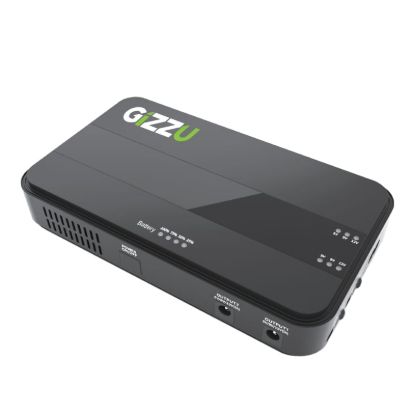Picture of GIZZU 36W 32Wh 8800mAh Mini Dual DC UPS Lithium - Black