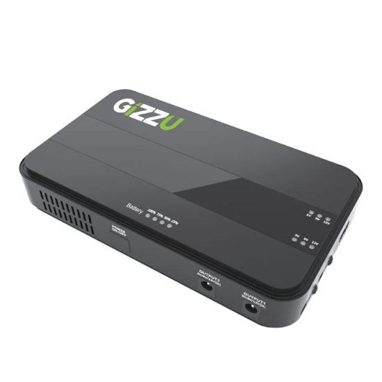 Picture of GIZZU 36W 32Wh 8800mAh Mini Dual DC UPS Lithium - Black