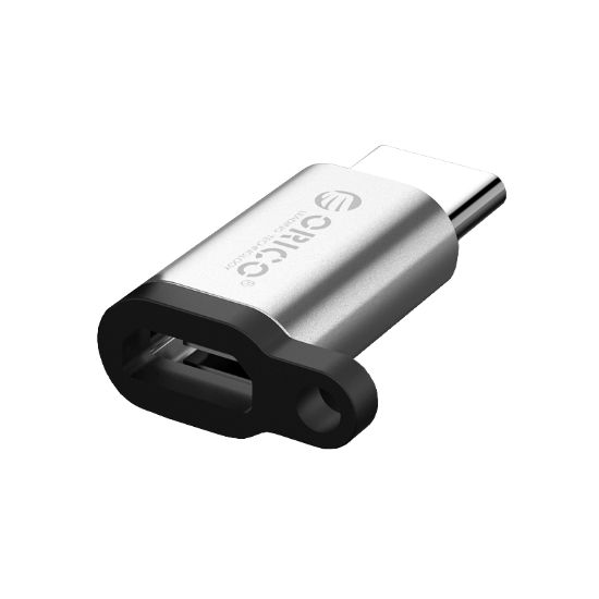 Picture of ORICO USB-C to Micro USB OTG Adapter - Silver