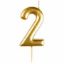 Picture of Casey 10cm Gold Numerical Birthday Candle Nr.2