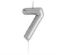 Picture of Casey 10cm Silver Numerical Birthday Candle Nr.7