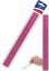 Picture of Marlin 30cm Finger Grip Clear Pink Ruler