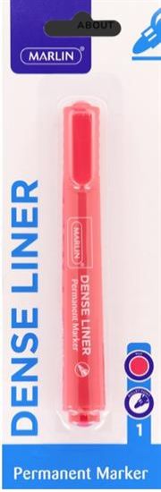 Picture of Marlin Dense Permanent Markers 1's Red