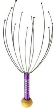 Picture of Casey Purple 12 Fingers Head And Scalp Hand Held Manual Massager