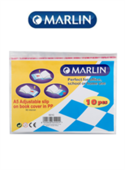 Picture of Marlin A5 Slipon Plastic Book Covers 50 micron